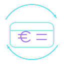 Icône abonnement et paiement récurrent automatique
