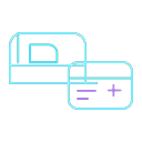 Icône réservation en ligne et paiement